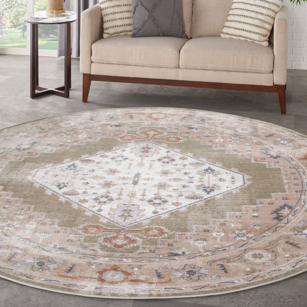 nourison astra machine washable asw11 sage multicolor rug