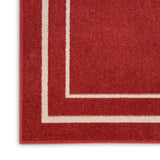 nourison nourison essentials nre02 brick ivory rug