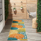 nourison aloha alh05 turquoise multicolor rug