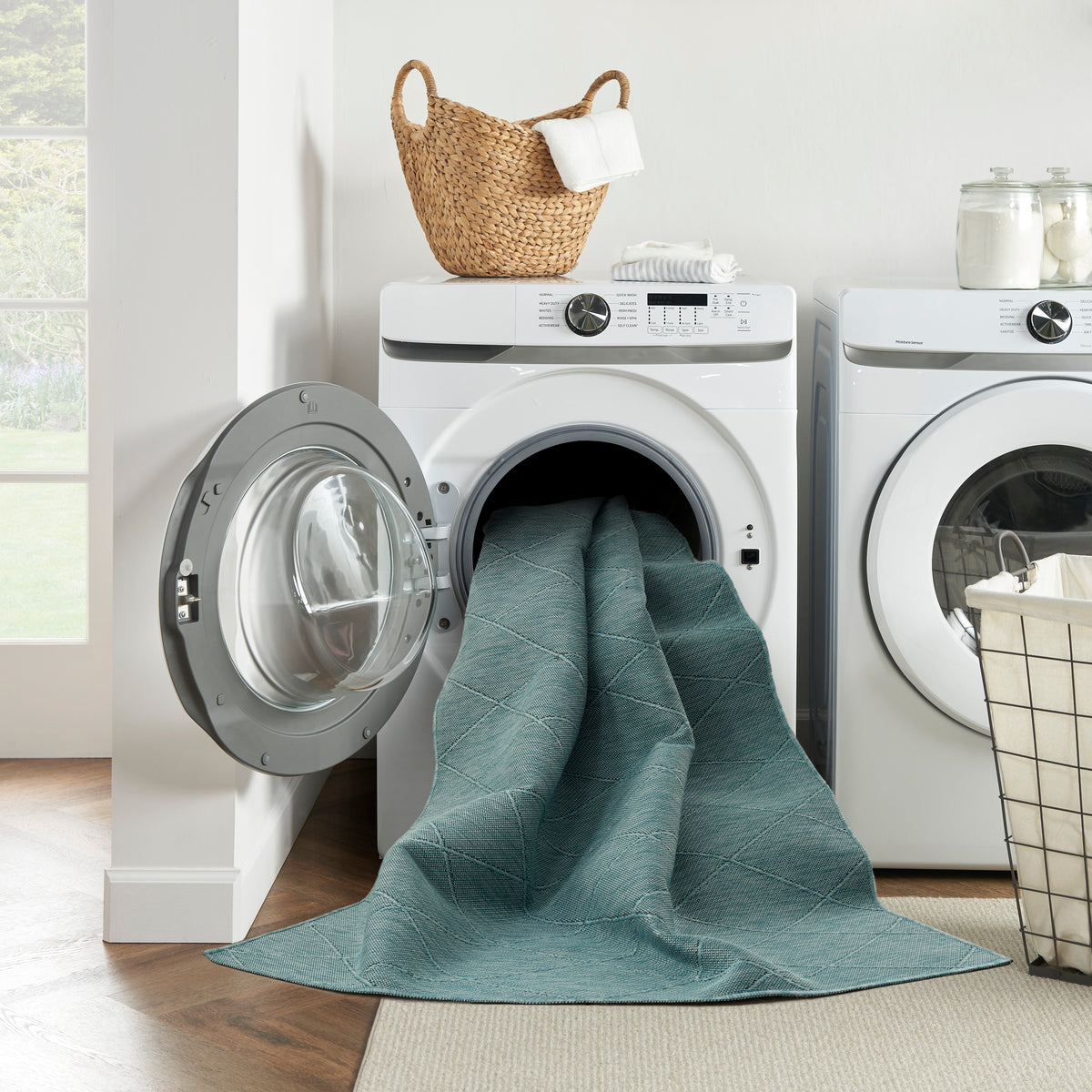 nourison washable solutions wsl01 aqua rug