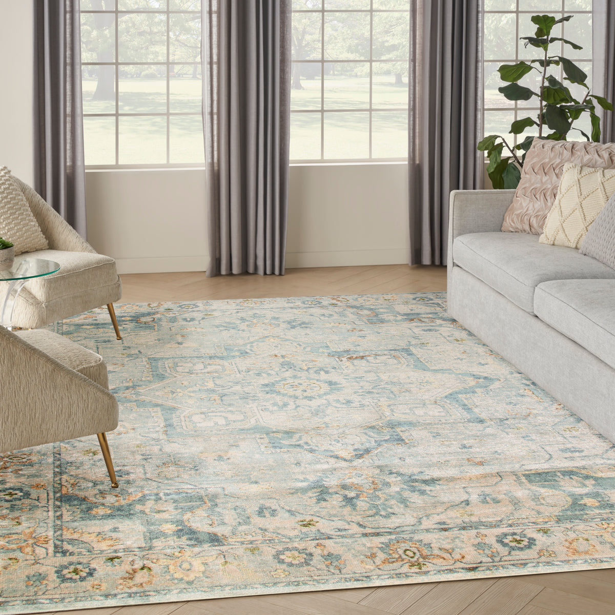 nourison astra machine washable asw12 light blue rug