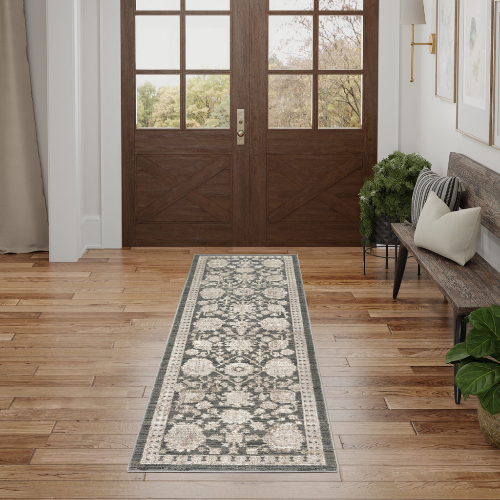 nourison eco cycle ecy02 charcoal rug