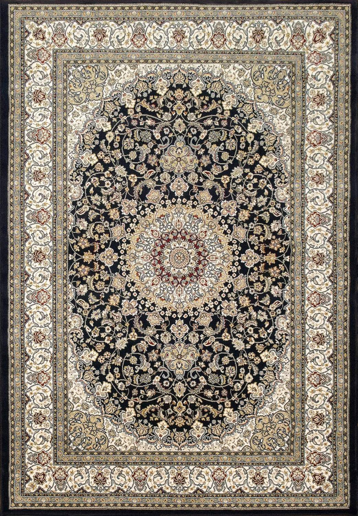 dynamic rugs ancient garden 57119 3434 blue rug