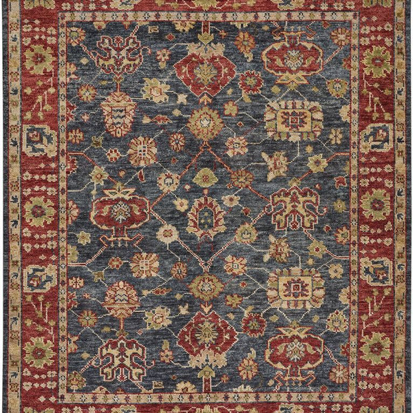 capel charleigh peshawar 1209 blue red rug