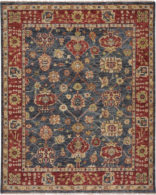 capel charleigh peshawar 1209 blue red rug