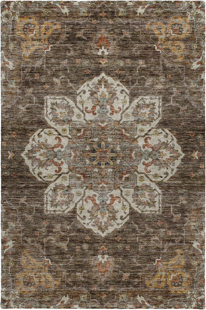 dalyn silk road sr6 chocolate rug
