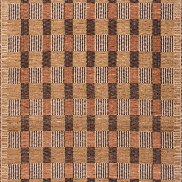 dash albert poppy da2740 golden brown woven flatwoven polyester rug