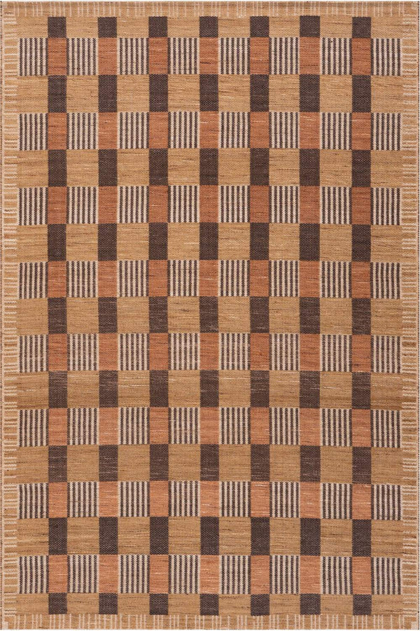 dash albert poppy da2740 golden brown woven flatwoven polyester rug