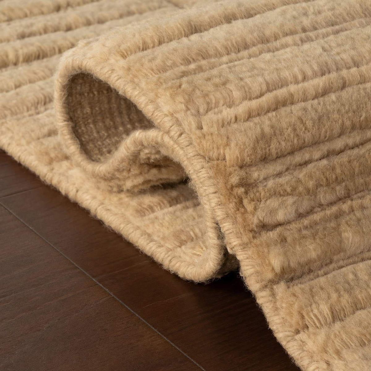 dash albert slione da2552 beige hand knotted wool rug
