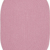 rhody happy braids hb08 solid pink rug
