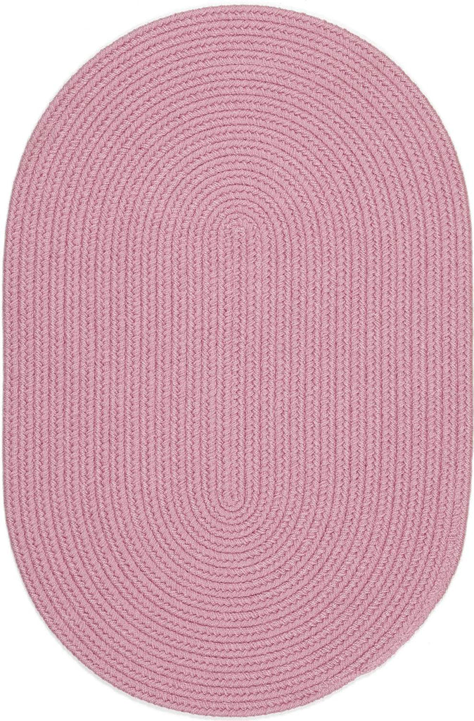 rhody happy braids hb08 solid pink rug