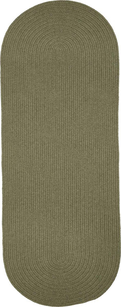 rhody solid wool s111 moss green rug