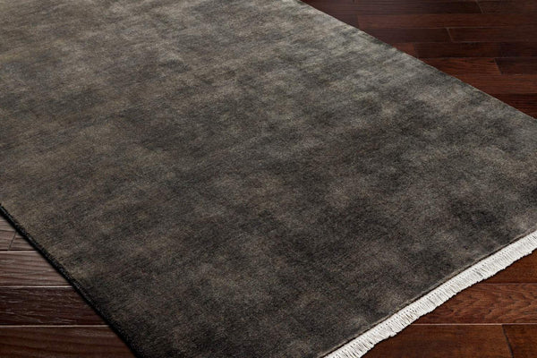 surya evergreen evg 2302 black rug