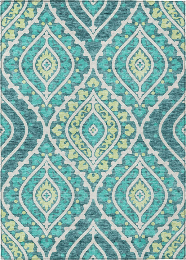 addison chantille acn761 teal rug