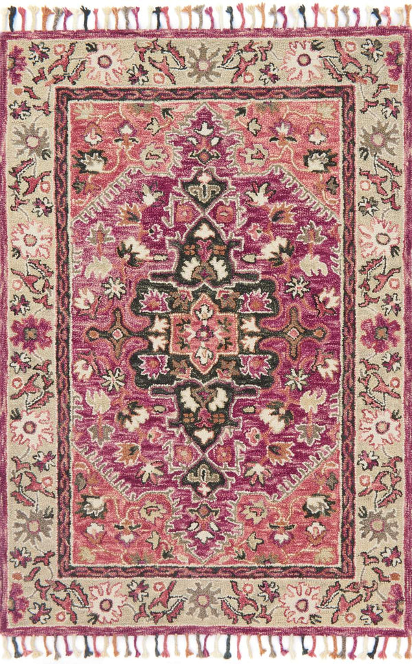 loloi rugs zharah zr 05 raspberry taupe rug