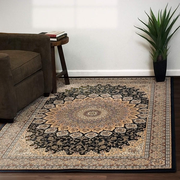 dynamic rugs ancient garden 57090 3484 navy rug
