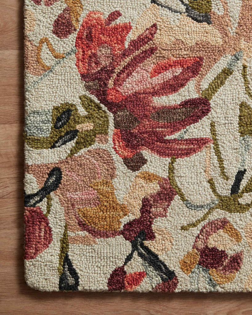 loloi rugs belladonna blm 01 ivory raspberry rug