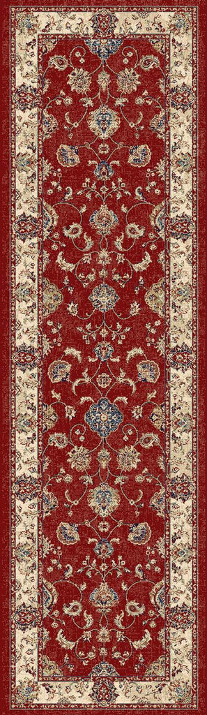 dynamic ancient garden 57158 1464 red rug