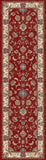 dynamic ancient garden 57158 1464 red rug