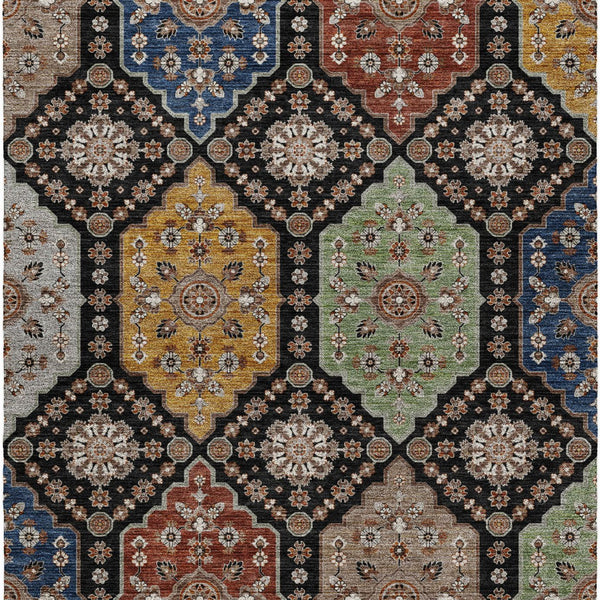 dalyn silk road sr7 black rug