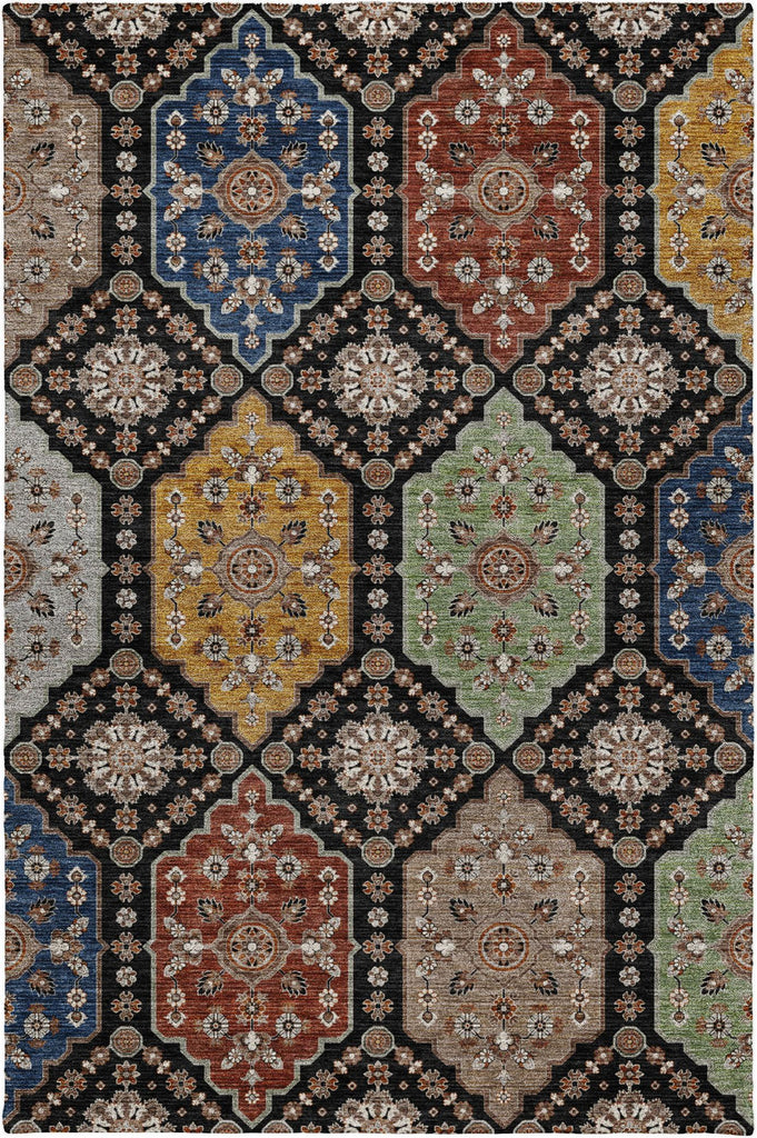 dalyn silk road sr7 black rug
