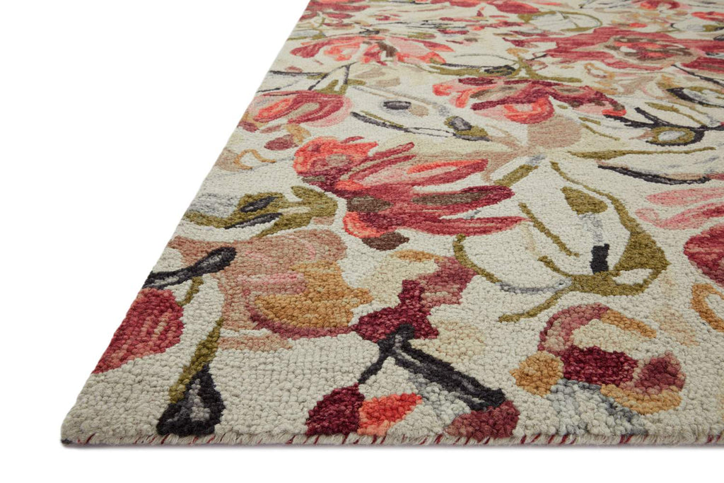 loloi rugs belladonna blm 01 ivory raspberry rug