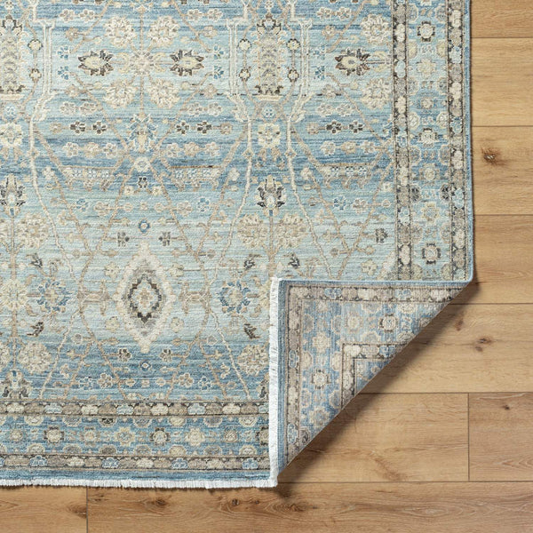 surya khorasan kho 2304 sky blue rug