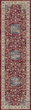 dynamic ancient garden 57559 1464 red rug