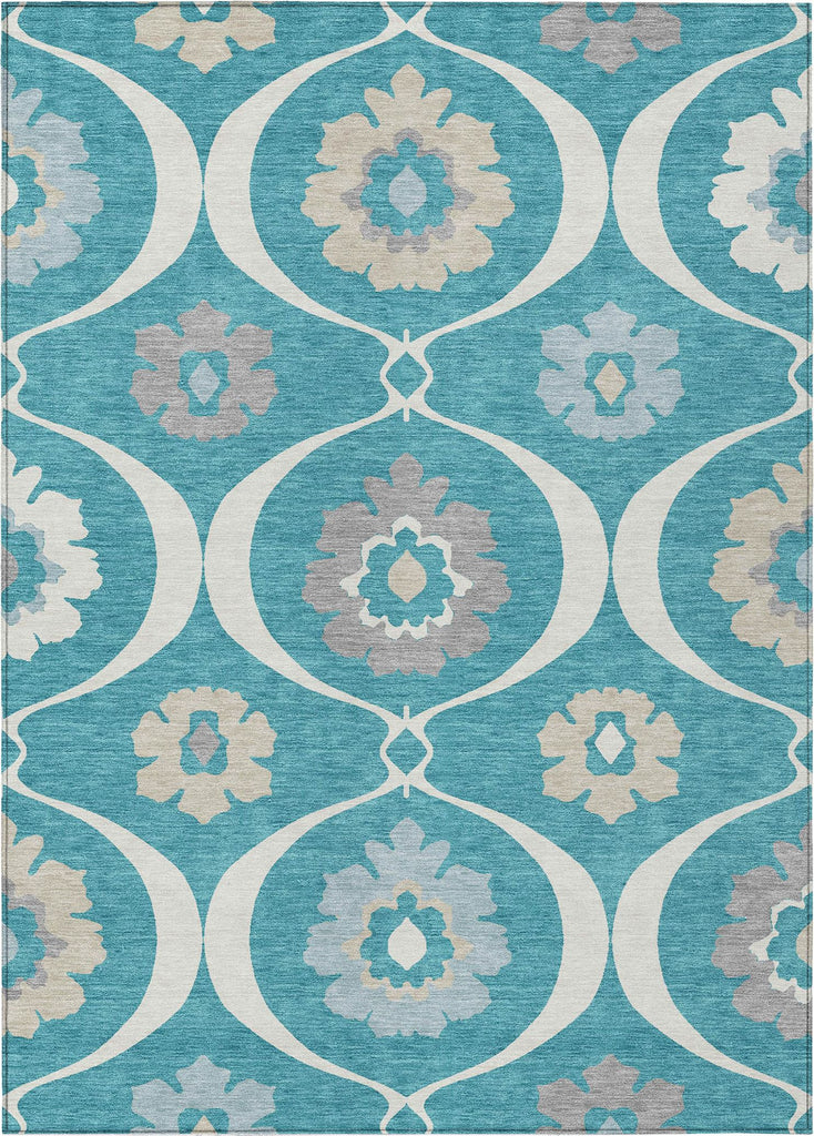 addison chantille acn858 teal rug