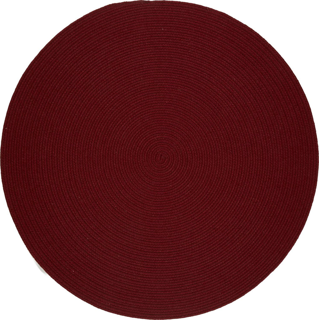 rhody solid wool s121 barn red rug