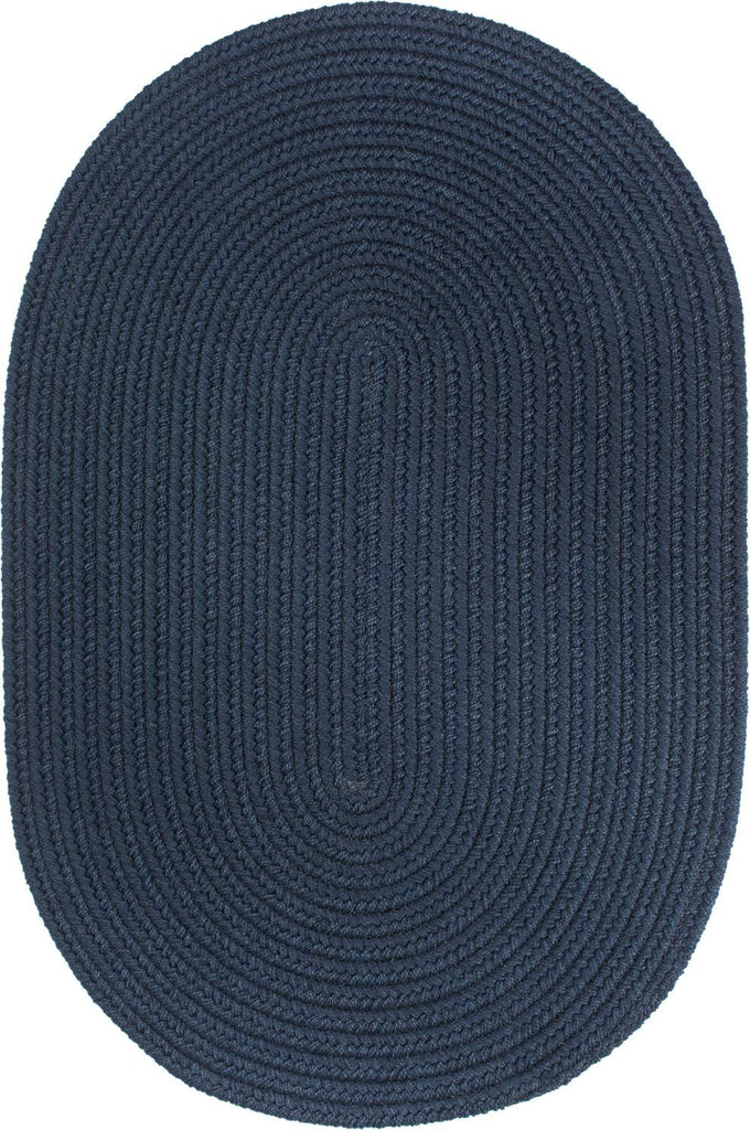 rhody solid poly s012 navy rug