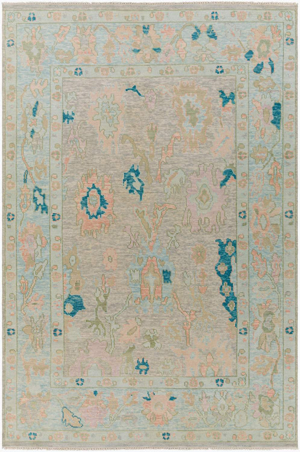 surya ushak usk 2301 light pink rug