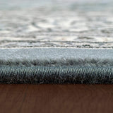 dynamic rugs ancient garden 57119 4646 steel blue rug