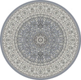 dynamic rugs ancient garden 57119 4646 steel blue rug
