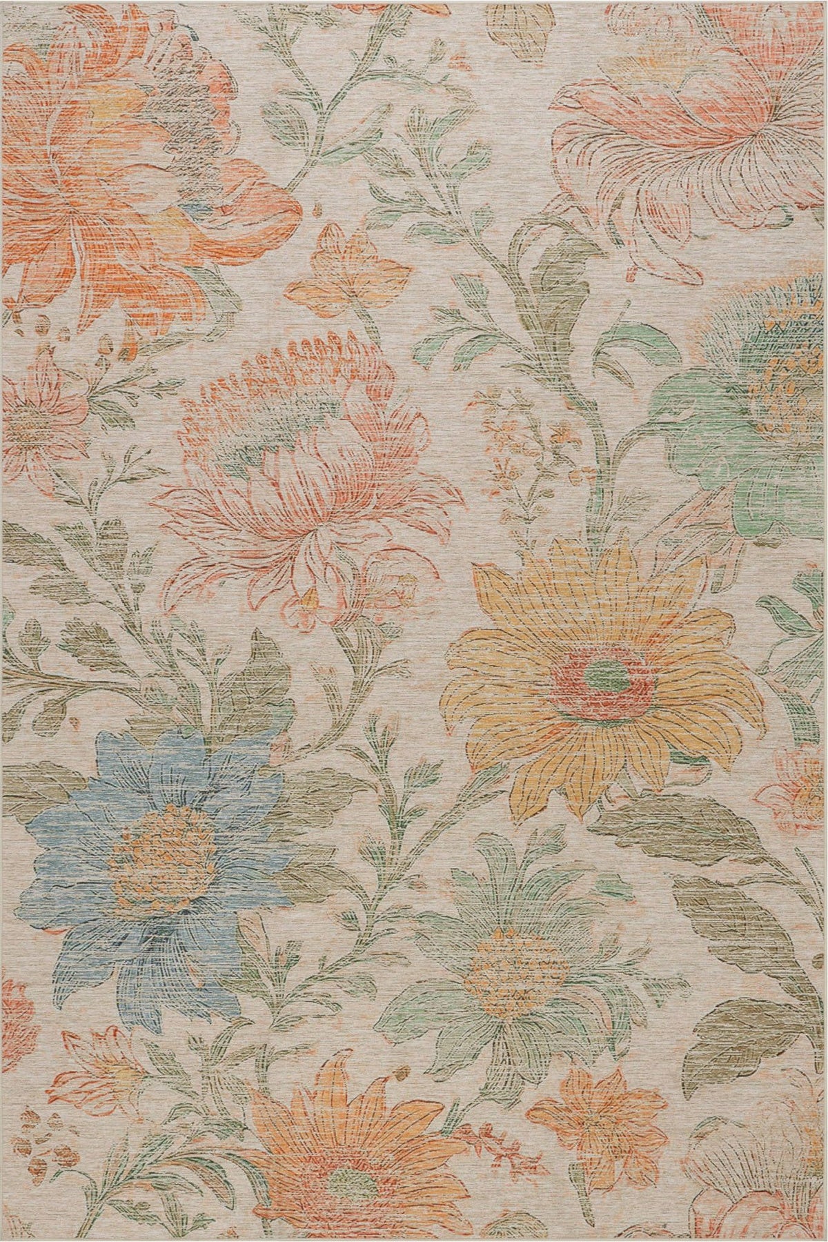 dash albert teahouse da2408 multi machine washable polyester rug
