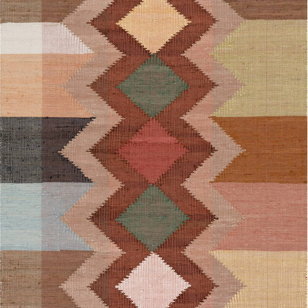 dash albert manglam arts da2374 multicolor woven flatwoven cotton rug