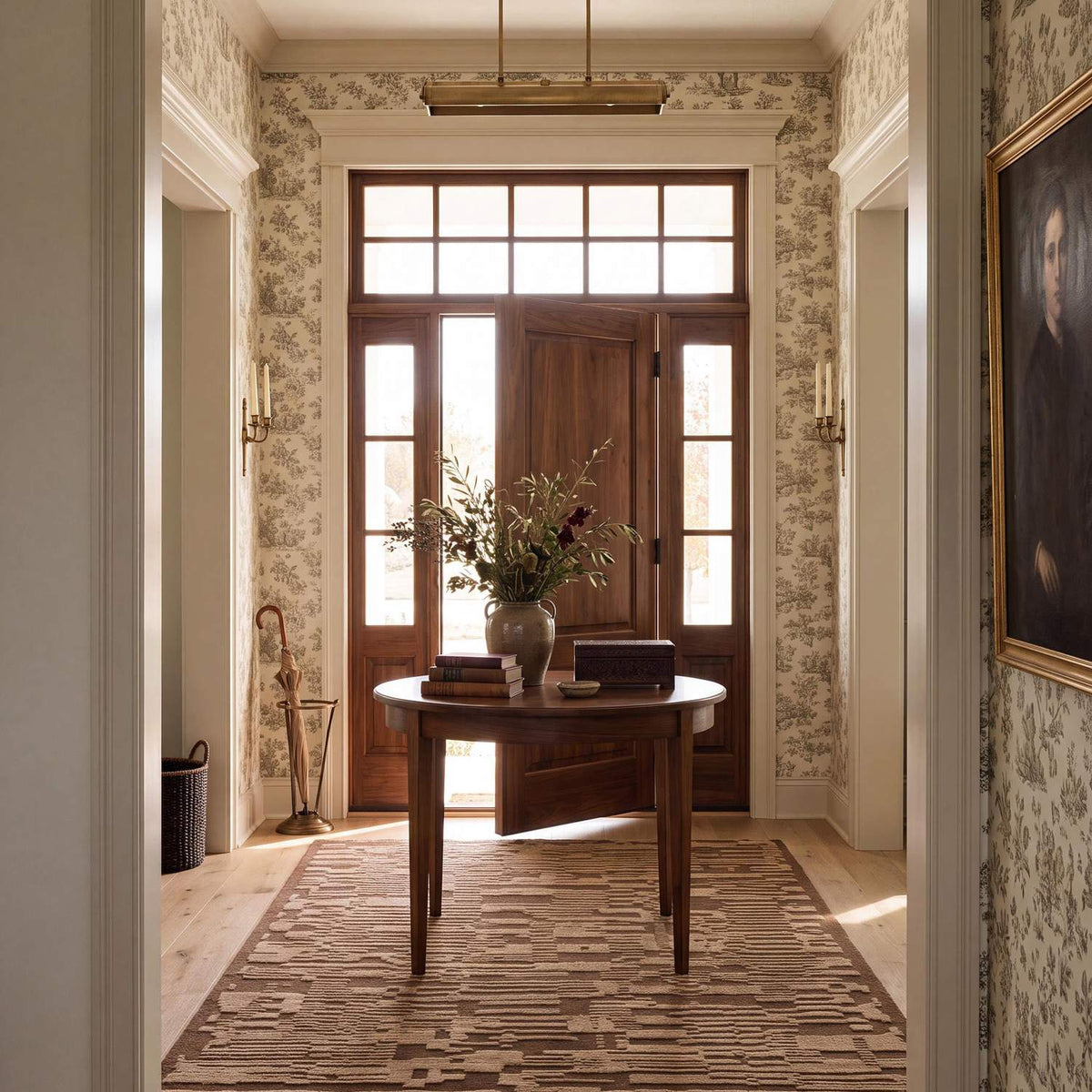 dash albert jex da2553 brown hand knotted wool rug