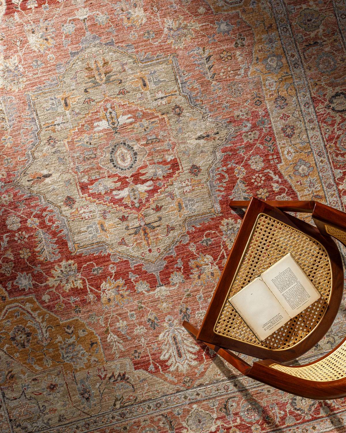 surya khorasan kho 2301 crimson rug