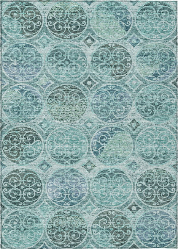 addison chantille acn738 teal rug