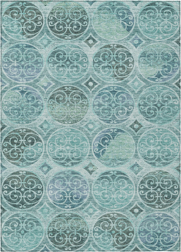 addison chantille acn738 teal rug