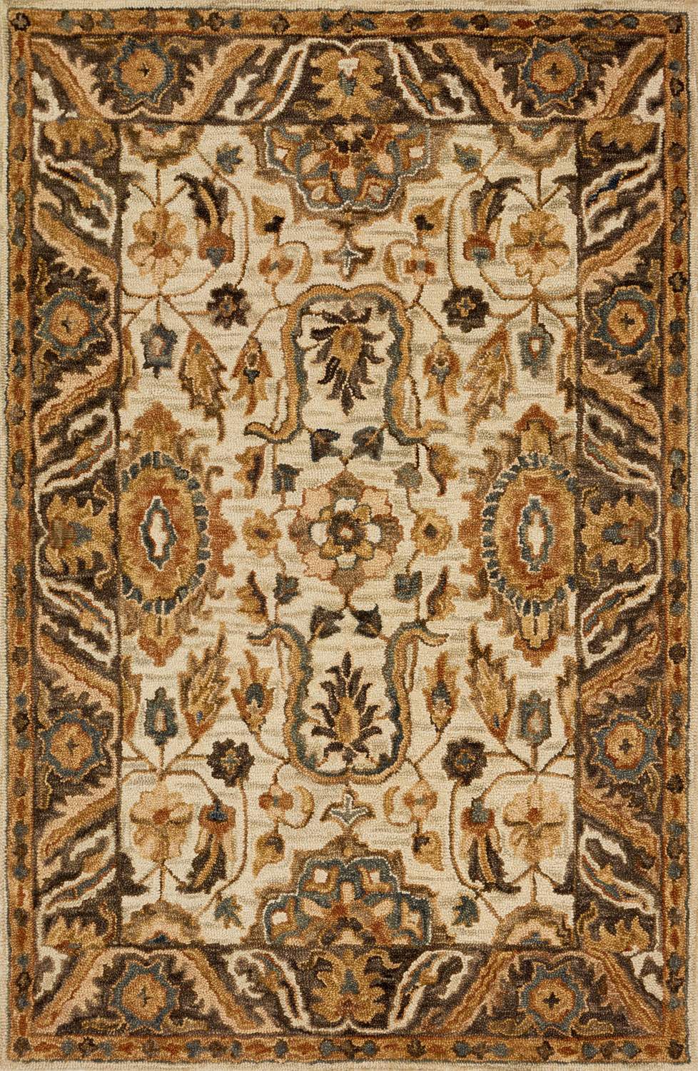 loloi rugs victoria vk 02 ivory dark taupe rug