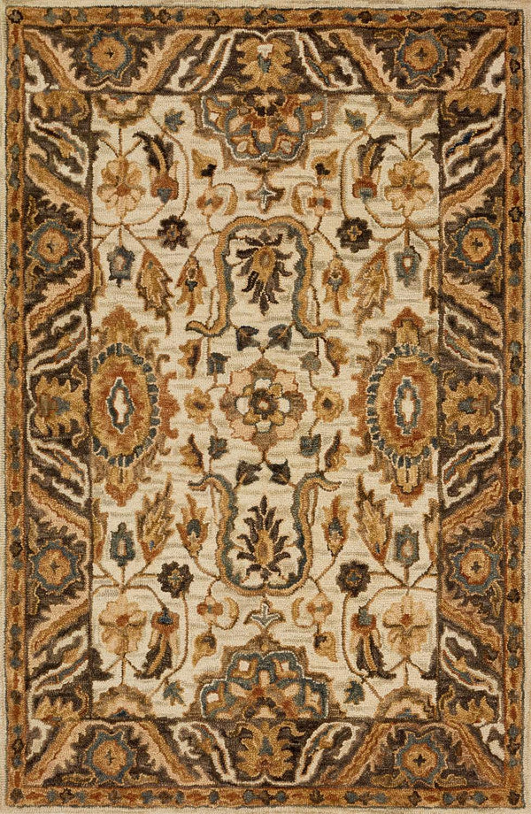 loloi rugs victoria vk 02 ivory dark taupe rug