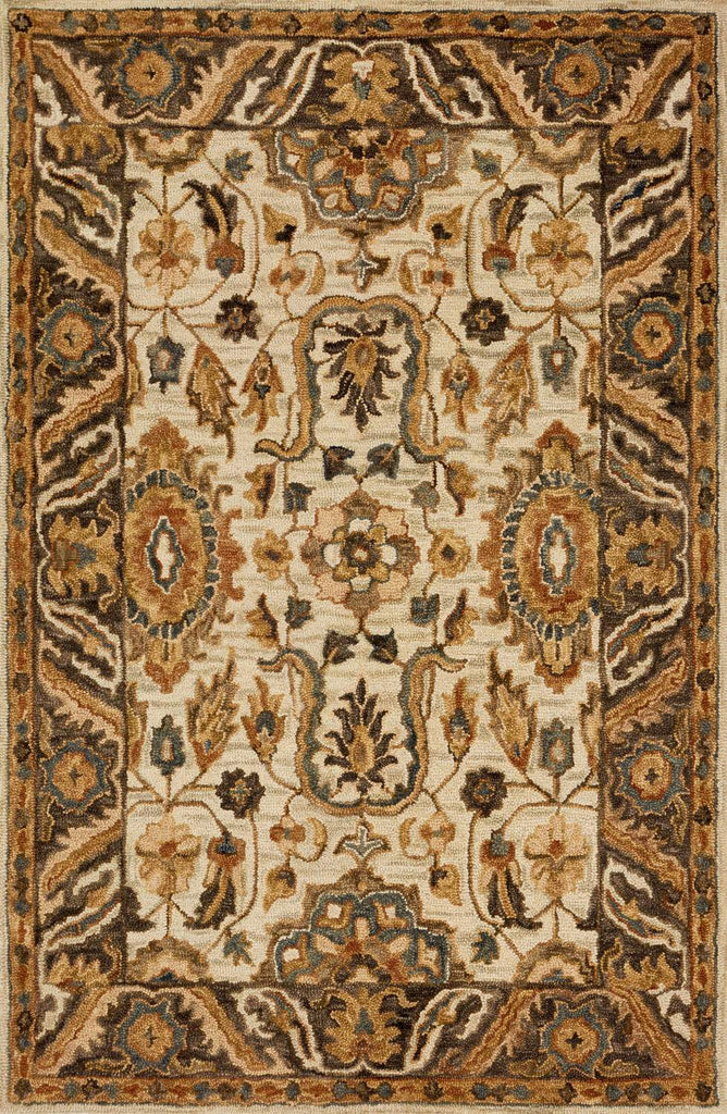 loloi rugs victoria vk 02 ivory dark taupe rug