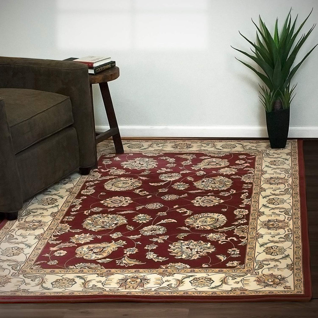 dynamic rugs ancient garden 57365 1464 red rug