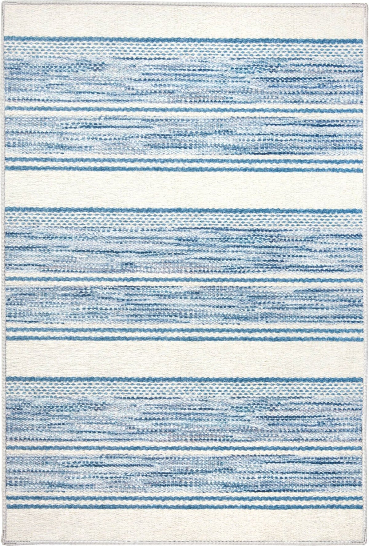 dash albert ellington stripe da2339 blue machine washable polyester rug