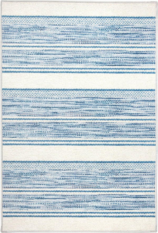 dash albert ellington stripe da2339 blue machine washable polyester rug