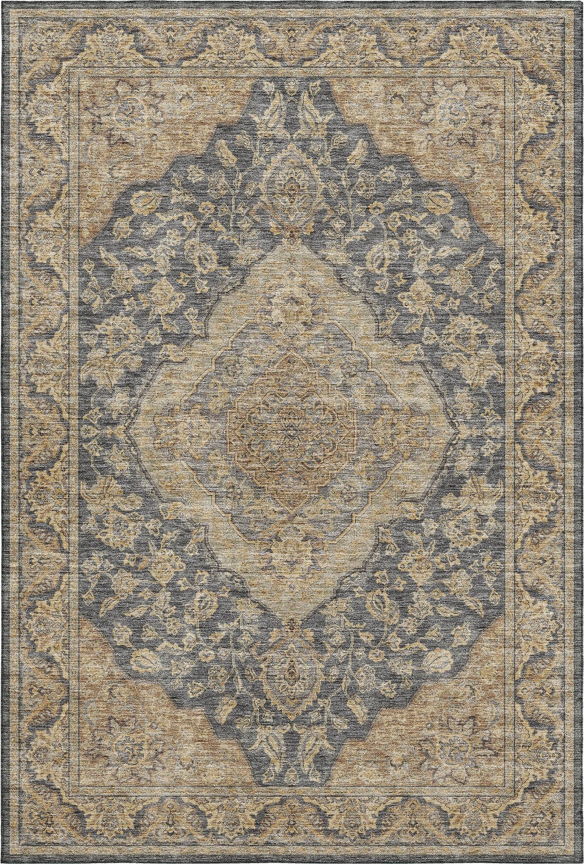 dalyn hatay hy3 charcoal rug