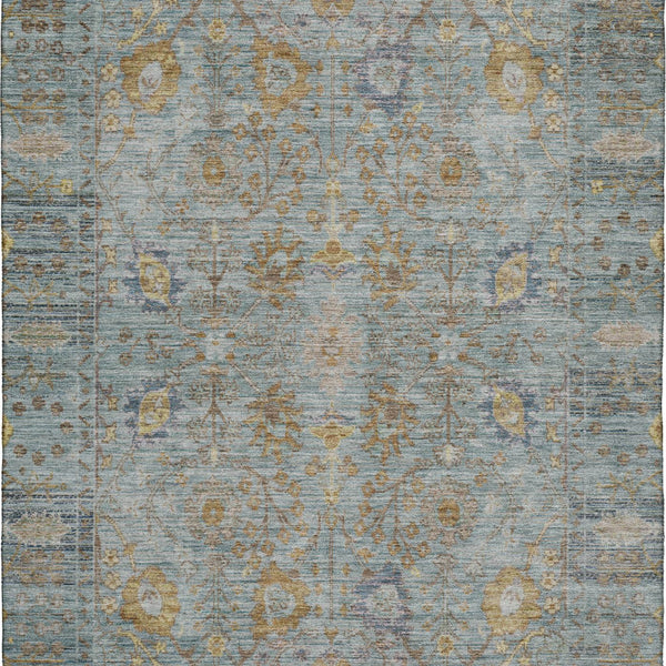 dalyn solace sl9 teal rug