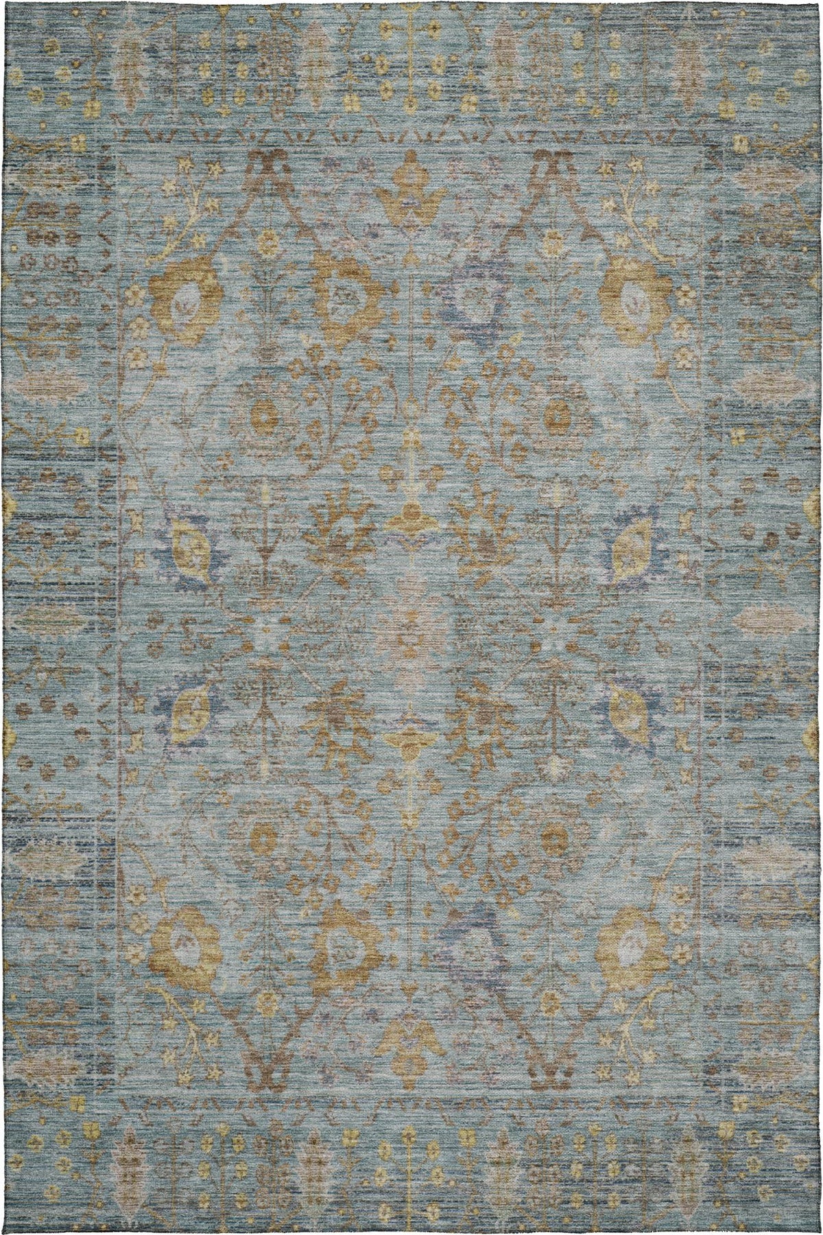 dalyn solace sl9 teal rug