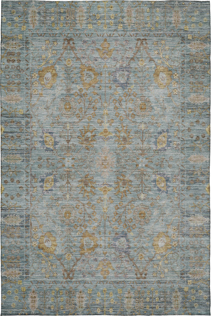 dalyn solace sl9 teal rug